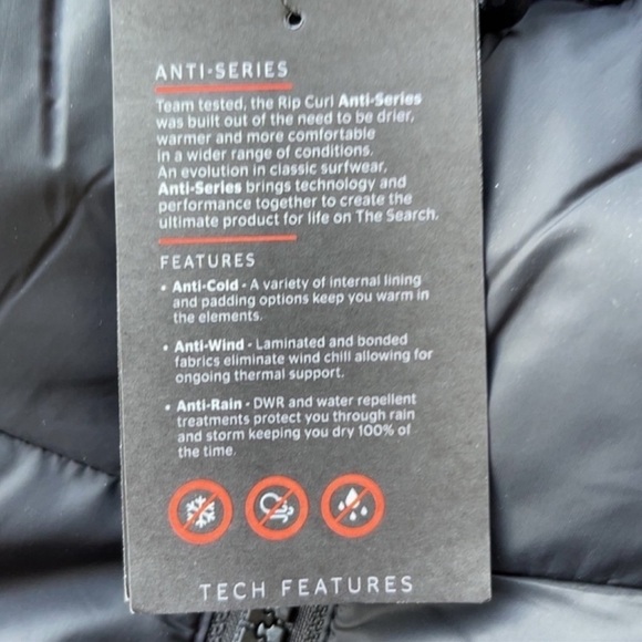 🔆RIP CURL🔆Anti-series all weather INSULATED JACKET - Picture 5 of 16